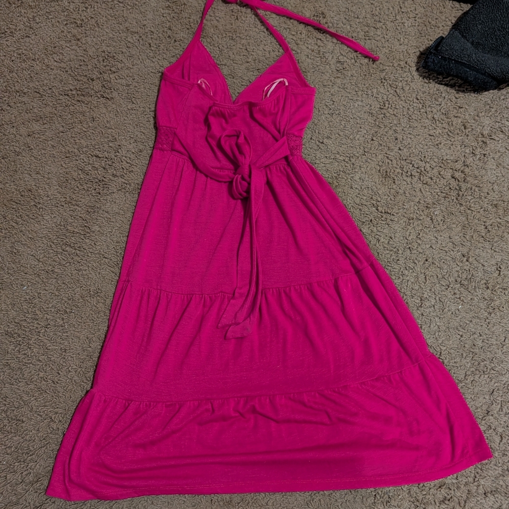 Vanity Fuchsia Halter Top - Picture 2 of 5